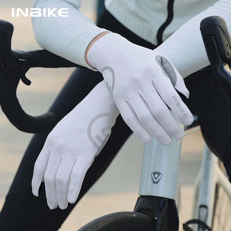 INBIKE Full Finger Cycling Gloves Breathable Shock-Absorbing for Road Bike MTB Gloves for Men Women Spring Fall Bicycle Gloves