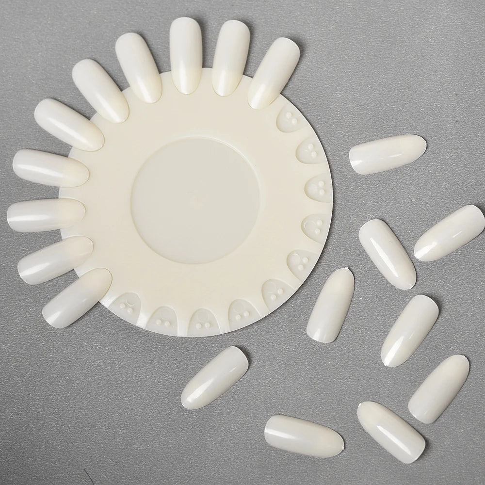 False Nails Tips Display Sticks Clear Nail Swatch Nail Gel Polish Showing Chart Manicure Polish Practice Training Display Board