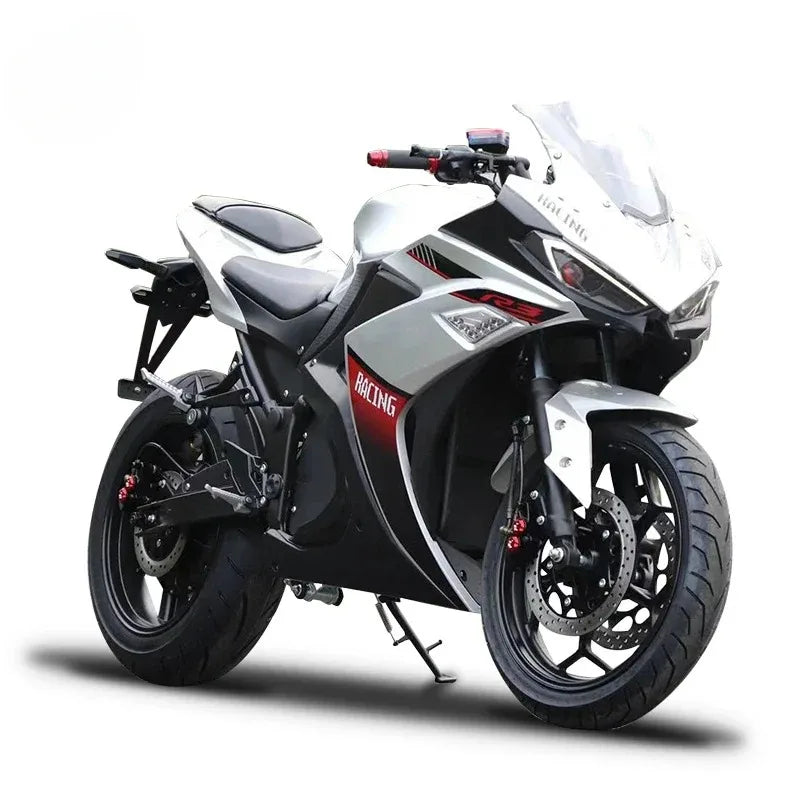 Adult Electric Motorcycle, 3000W 72V Scooter Bike, Max Speed 130km/h 80mph, Brushless Motor, Hydraulic Disc Brake, E Bike