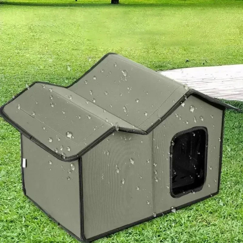 Outdoor Cat House Waterproof Pet House Foldable Storage Dog House Washable Cat House Not Easy To Collapse Windproof Pet Nest