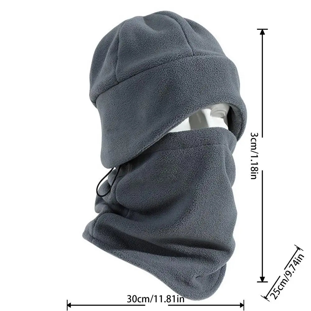 Cycling Neck Gaiter Neck Warmer Face Cover Winter Scarf Neck Gaiter With Hat Windproof Scarf Face Covering Adjustable All-Around