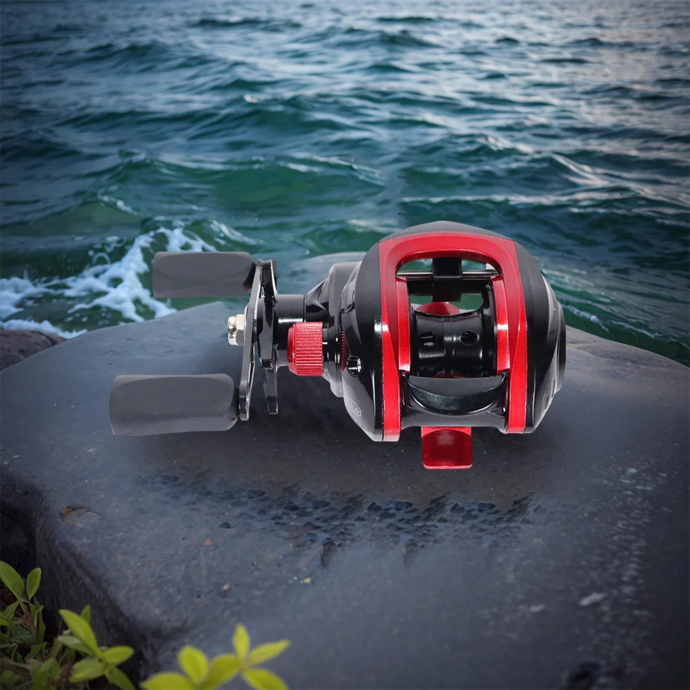 Baitcasting Reel 7.2/1 Gear Ratio High Speed Fishing Reel Magnetic Brake System Right Left Hand for Fresh Saltwater