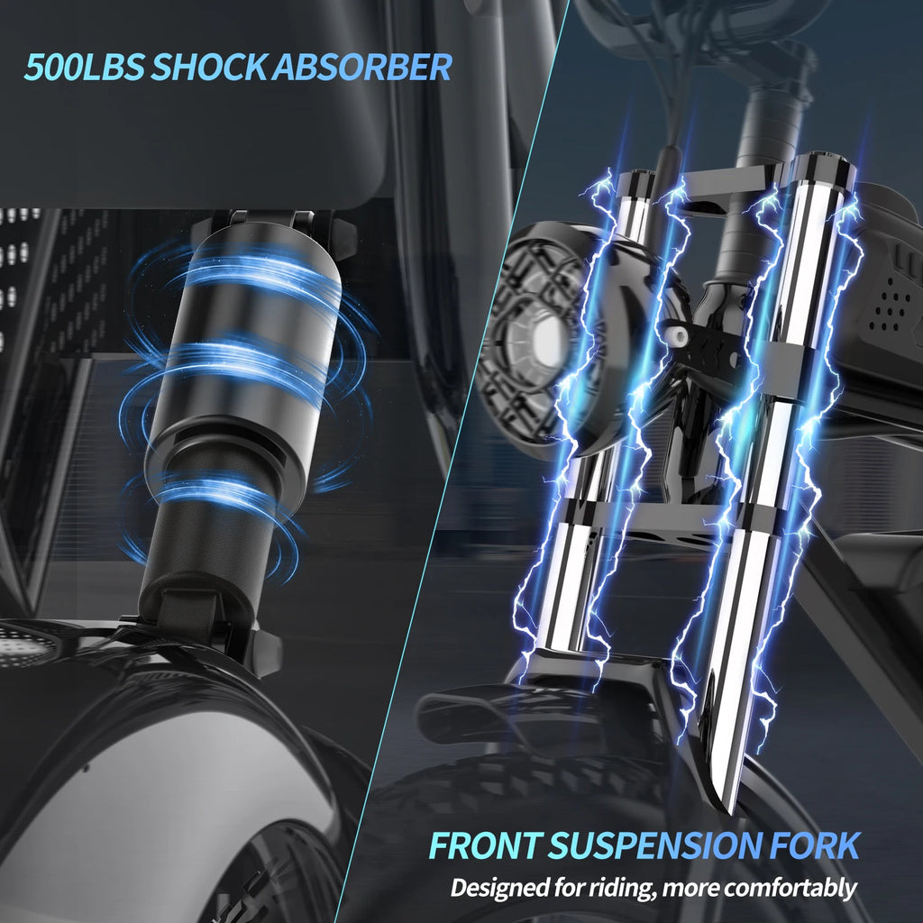 Q20Pro Electric Bicycle 2000W Dual Motor 52V40AH Dual Battery Ebike Top Speed 55KM/H 20*4Fat Tire Electric Mountain Bike