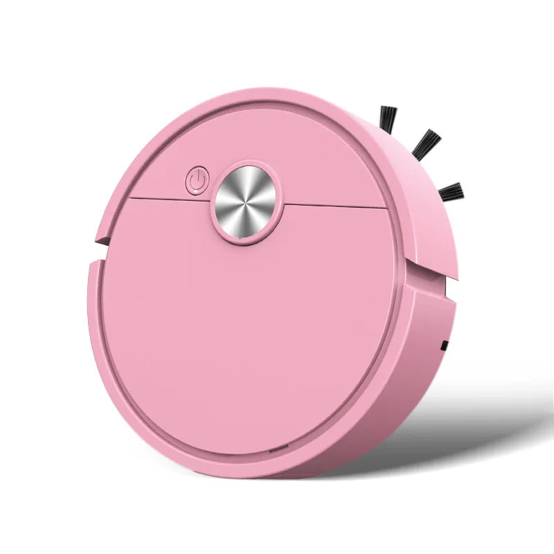 3 in 1 Vacuum Mop Robot Rechargeable Sweeping Machine Strong Suction Compact Cleaning Machine for Pet Hair Stubborn Dirt