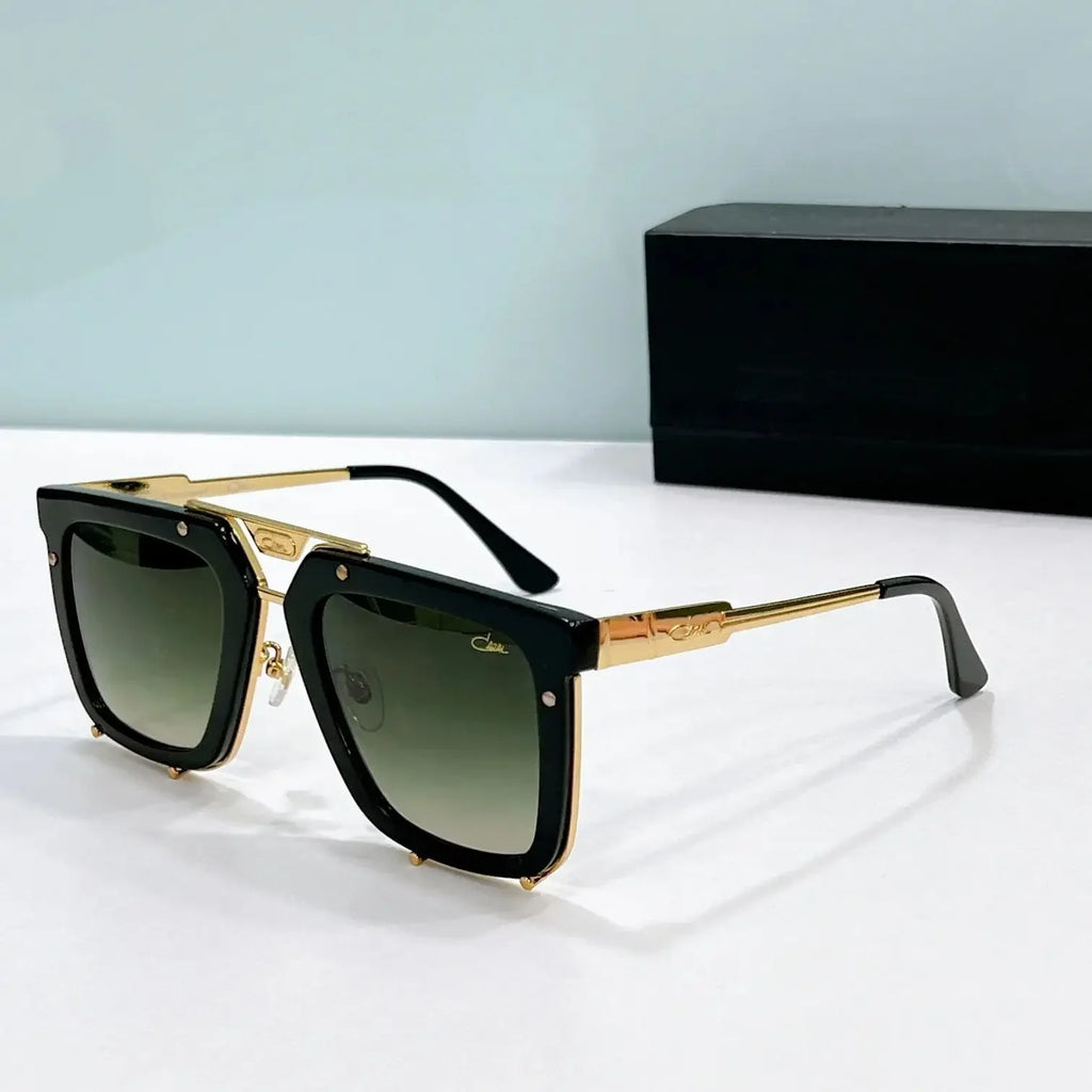 Original CCAZAL MOD648 Gradient Purple Lenses Driving Anti-Glare Men Sunglasses Alloy+Acetate Frame Luxury Women Couple Eyewear