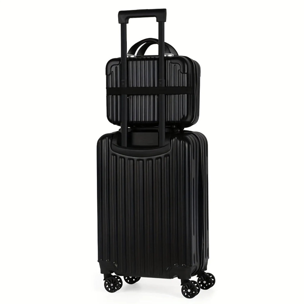 2-Piece Hardshell Luggage Set (20"+14") - Nesting Spinner w/ 360° Wheels & TSA Lock, Lightweight Expandable for Family Travel