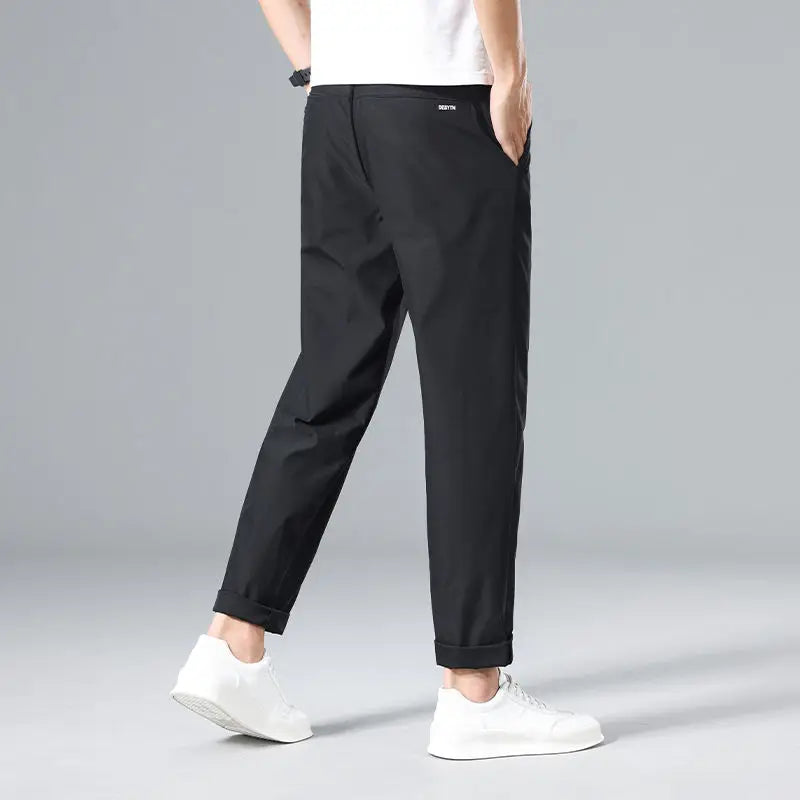 Male Trousers Dress Pants Work Tailoring Loose Formal Baggy Men's Casual Slacks Plus Size Original Clothing High Quality New In