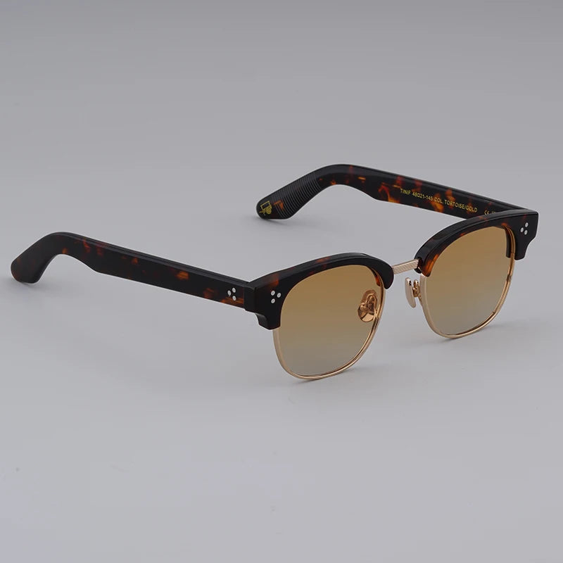 LEMTOSH Glasses Frames TINIF For Men Women Acetate Alloy Square Classic Eyewear Designer Brand Vintage Fashion Eyeglasses