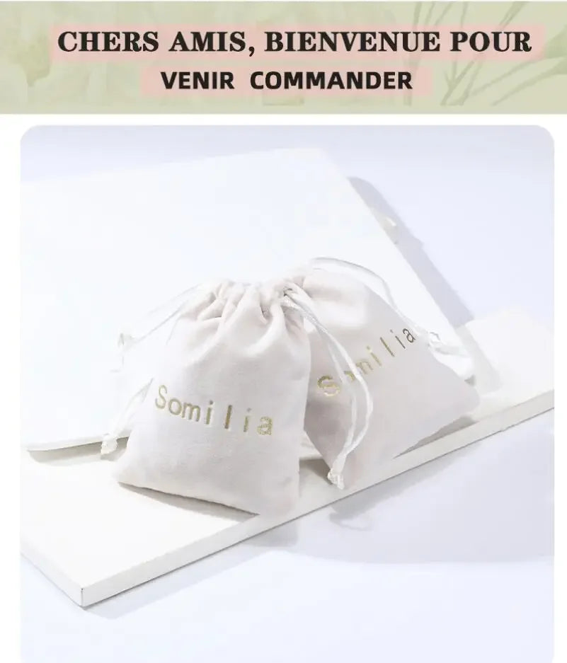 SOMILIA Fashion 18K Yellow Gold Necklace Authentic S925 Sterling Silver Sparkling Clavicle Sweater Chain High Jewelry For Woman