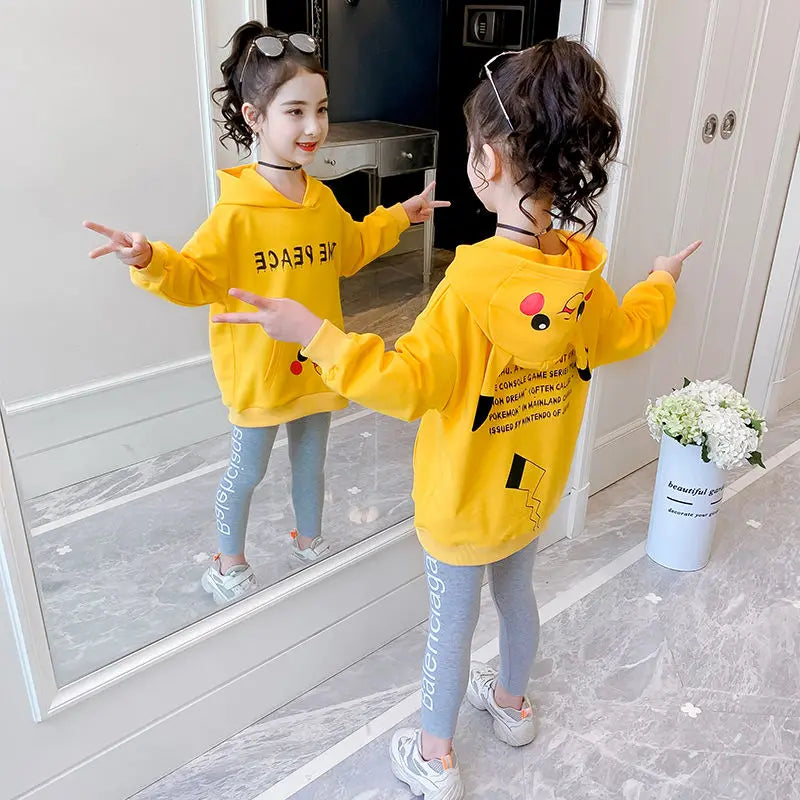 Girls Clothes Set Spring Autumn Jacket + Trousers Pants 2 PCS Children Clothing for Girl Teen Kids Girls Clothes 8 10 11 12 Year
