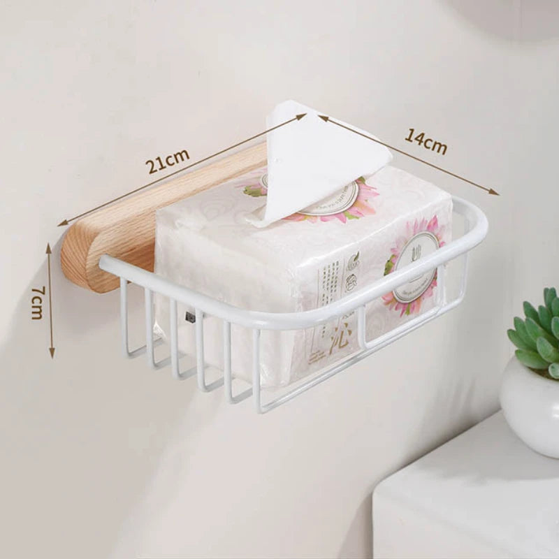 Beech towel rack no punch bathroom shelf toilet wall mounted washroom storage organizer bath towel holder bathroom accessories