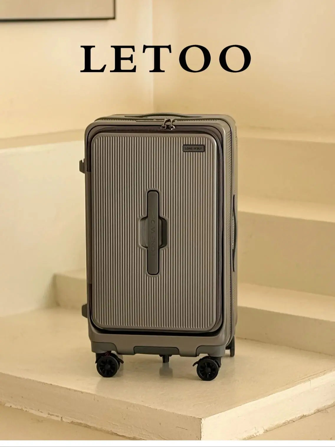 2025 Front-opening Luggage. 26-inch anti-drop rolling suitcase, 20-inch carry-on luggage, combination suitcase, 24-inch travel b