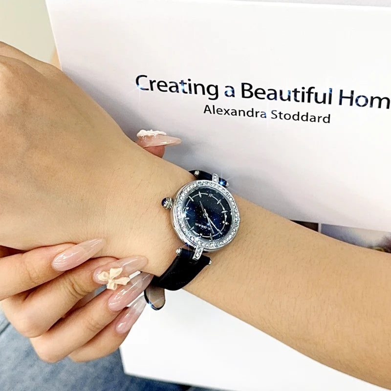 2025 Luxury Watches For Women Crystal Diamond Ladies Dress Wristwatches Casual Bracelet Waterproof Quartz Women Watch Clock