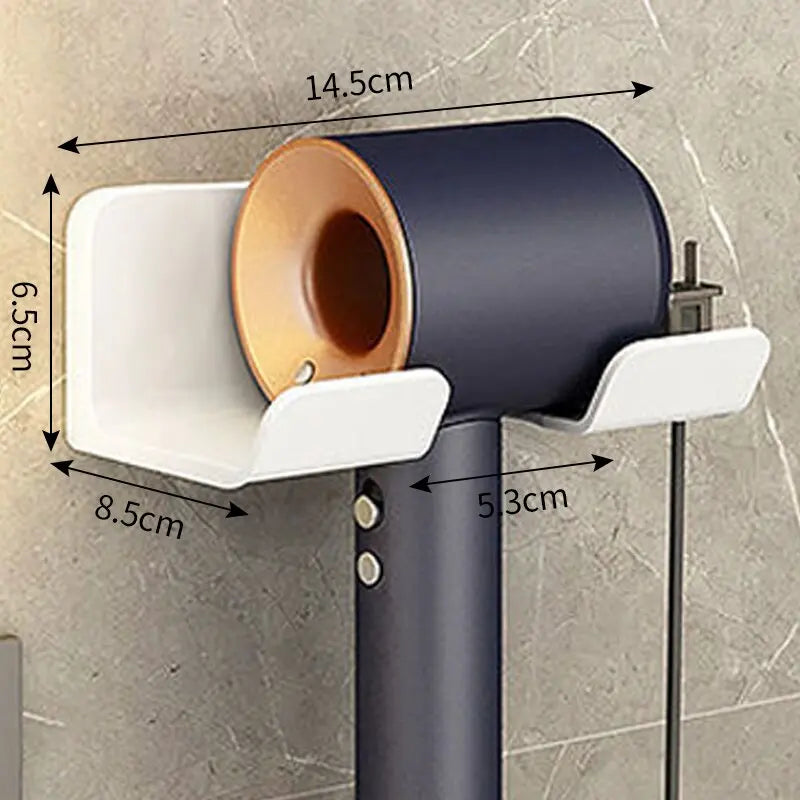 Bathroom hair dryer storage rack Multi functional storage rack Wall mounted non perforated hair dryer storage rack