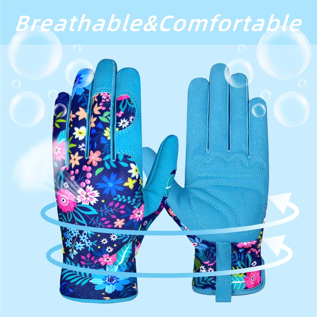 A Pair of Women'S Gardening Gloves, Breathable Garden Care Gloves for Digging, Planting, Weeding, Pruning, And Seeding.