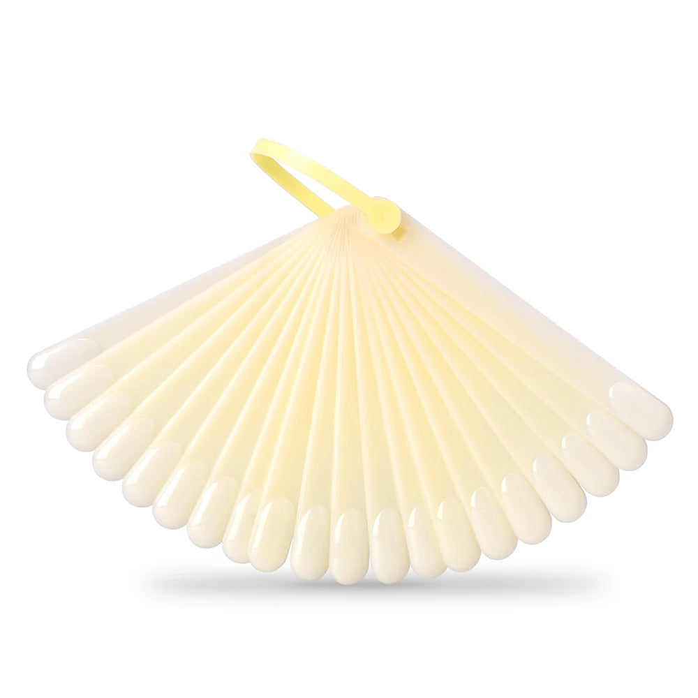 False Nails Tips Display Sticks Clear Nail Swatch Nail Gel Polish Showing Chart Manicure Polish Practice Training Display Board