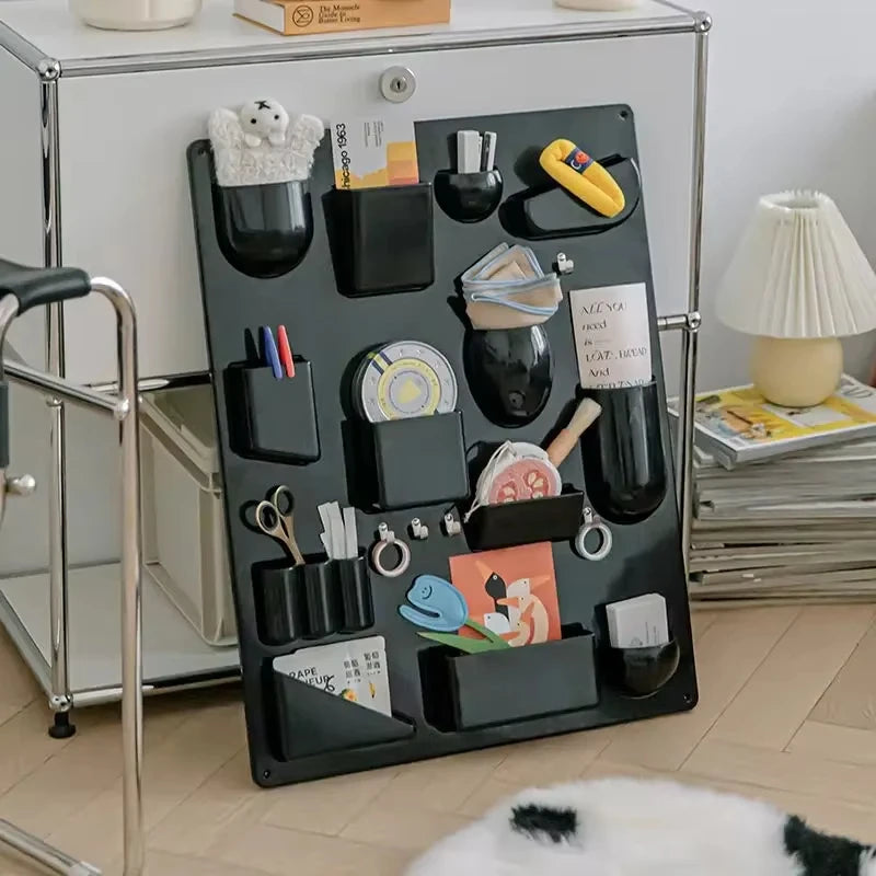 Storage Rack for Wall Holder Offices Kitchens Organizer Workshops Bathrooms Children's Rooms Different Shapes Size Hooks Clips