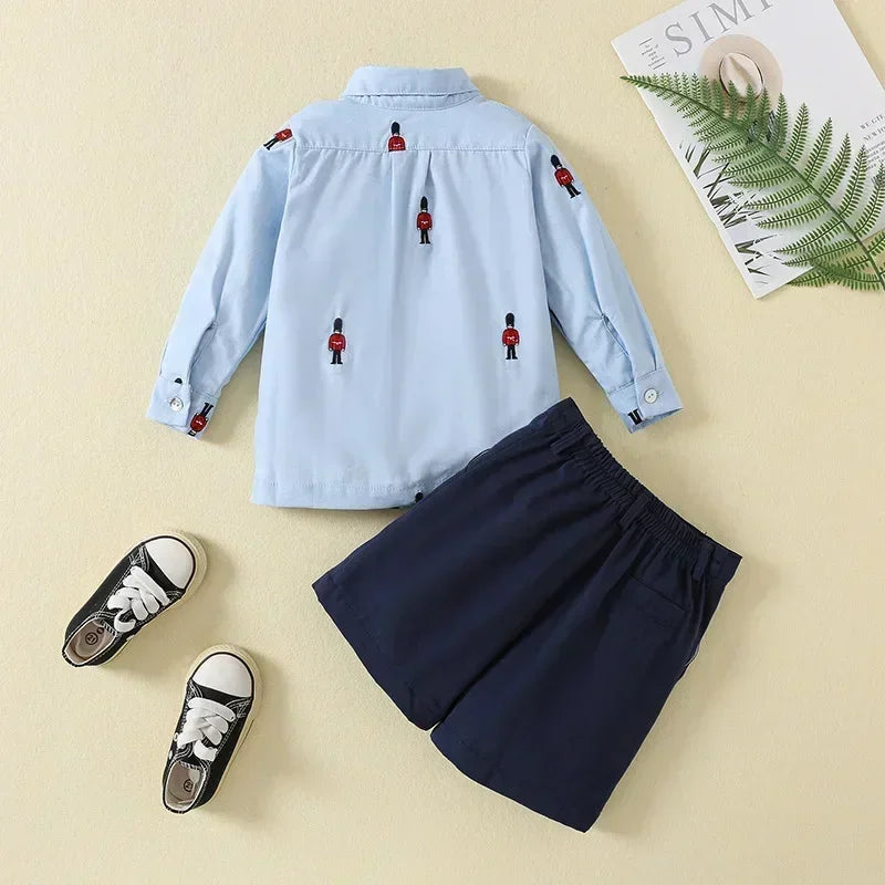 2025 Boys Spanish Outfits Baby Clothes Infant Top and Bottom Set Baptism Gentelmene Toddler BirthdaySets Children's Formal Suit