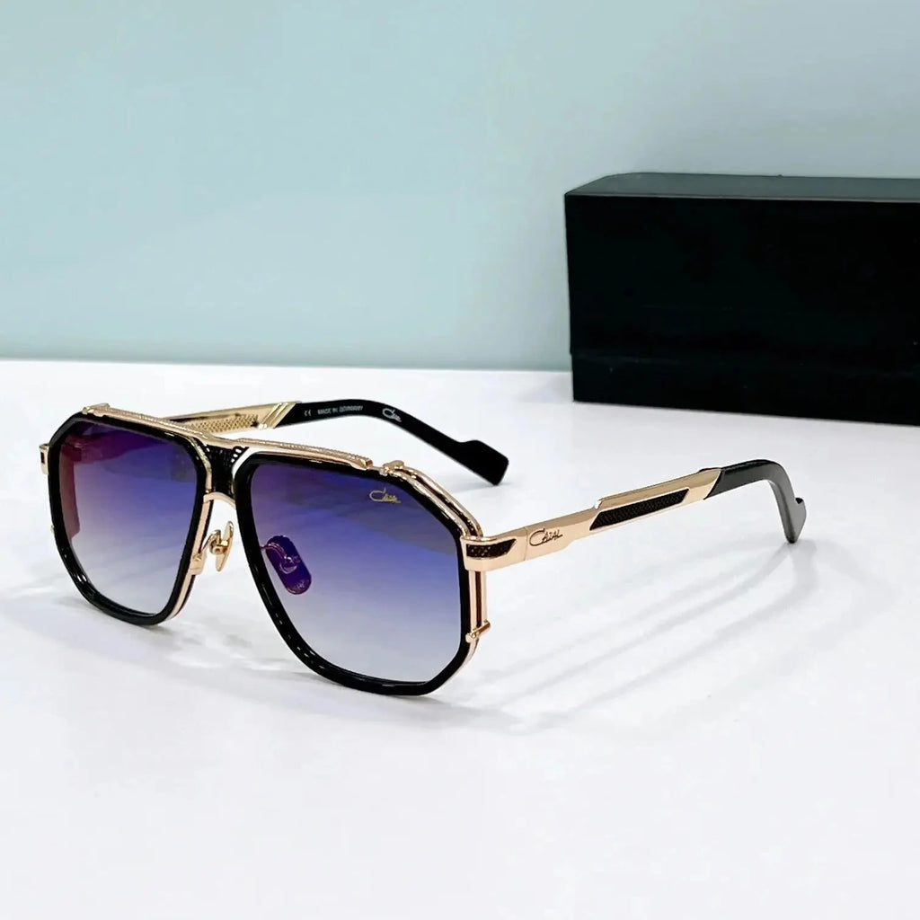 Original CCAZAL MOD683 Top Quality Acetate+Alloy Frame Men Sunglasses Square Casual Vintage UV400 Business Women Couple Eyewear