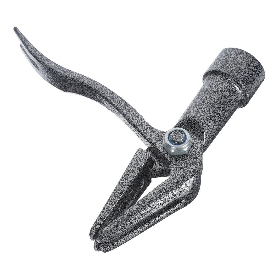 12009A Portable Weeder Garden Weeding Fork Household Weed Extractor Manual Root Remover Tool Durable Cast Iron Lawn Gardening