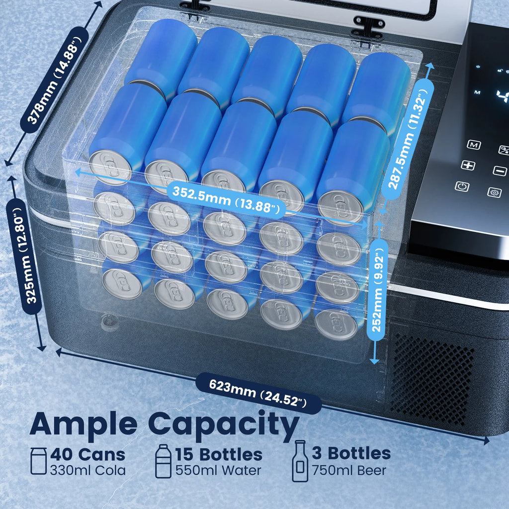 28L 25L 21L Kitchen Appliances Portable Refrigerator Camping Car Refrigerator Electric Compressor Cooler EU 220-240V US 110V