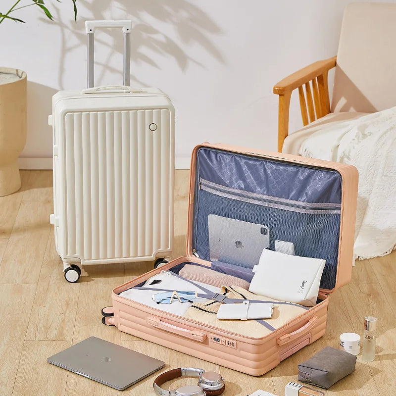 20/24/28-Inch Roller Suitcase Travel Handle Luggage With Universal Wheels For Both Men And Women Lightweight And Large Capacity