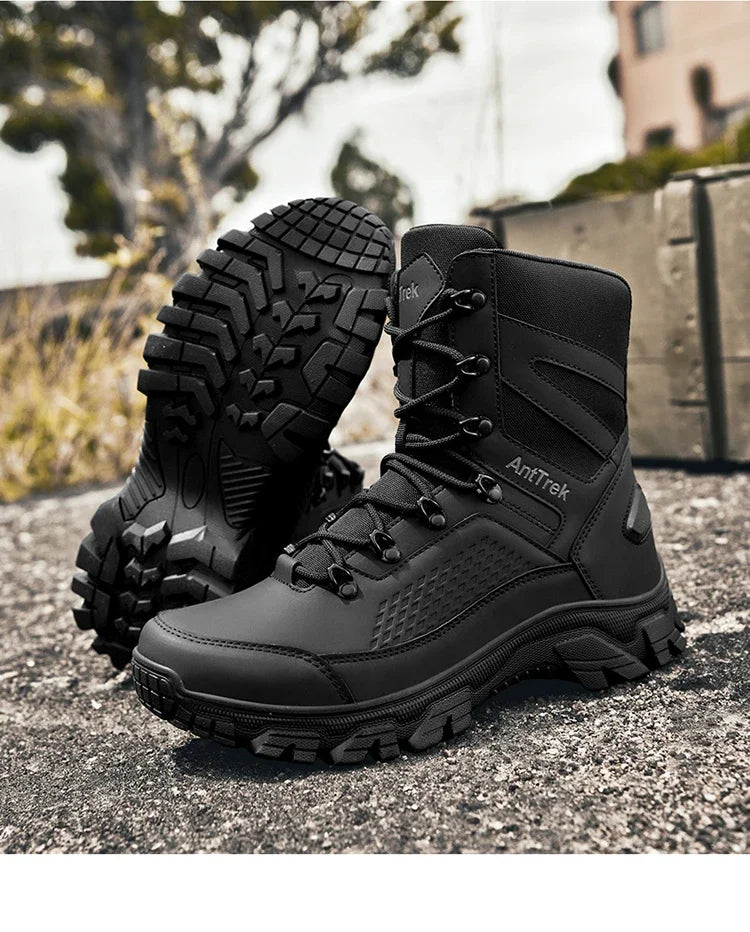 Hiking Shoes Men Outdoor Anti-slip Breathable Comfortable Casual Sports Shoes Men Thick-soled Shock-absorbing Combat Boots Men
