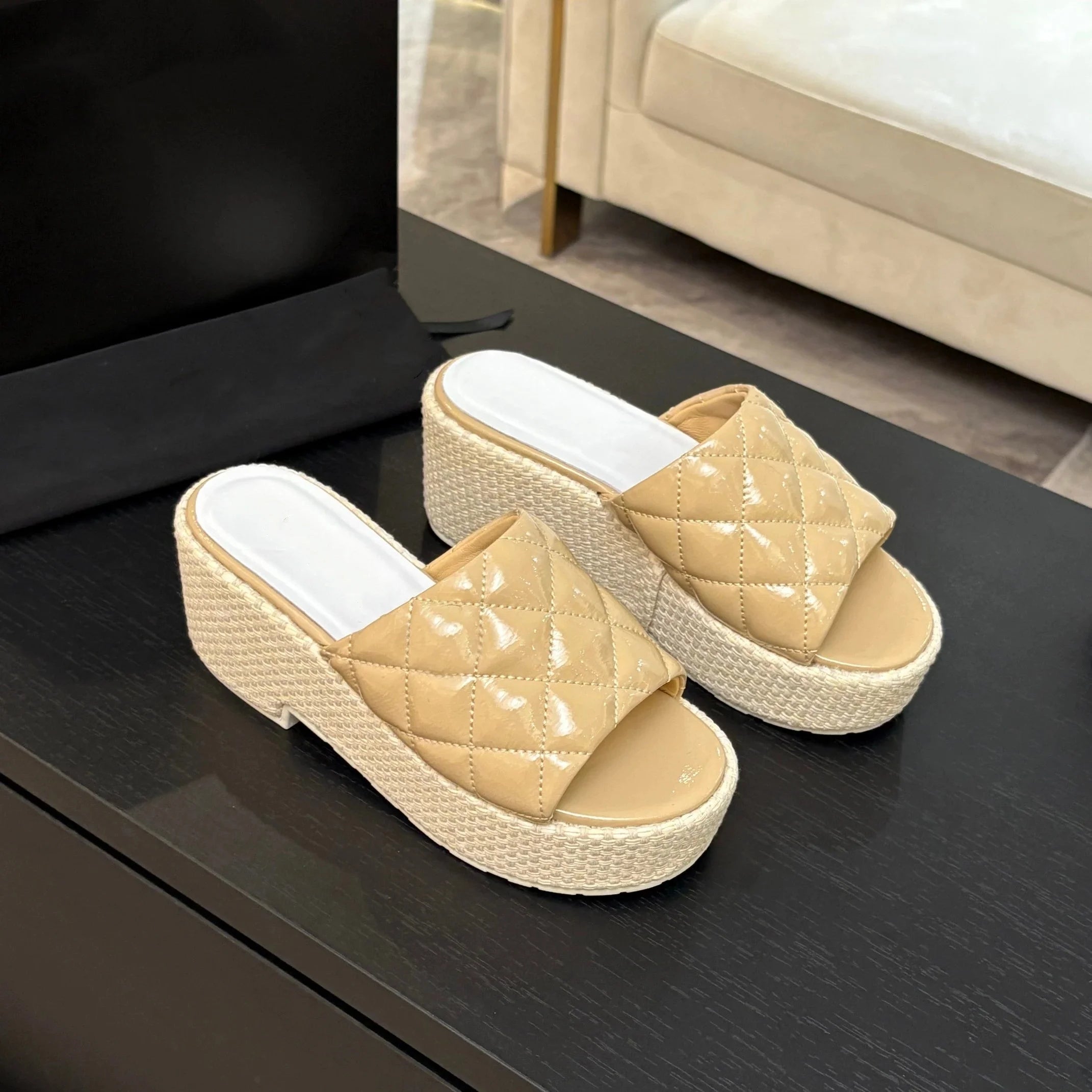 Shoes Women Size35-42 Butterfly Knot Sandals Super High Heels Pearls Pumps Genuine Leather Designer Shoes Zapatillas De Mujer