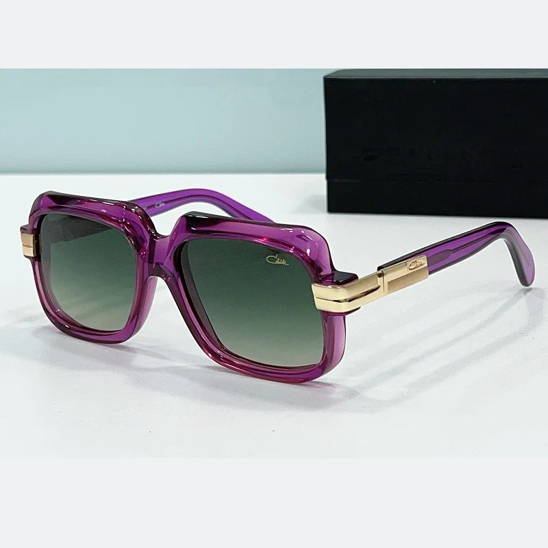 Original ACAZAL MOD6073 Retro Luxury Design Acetate Frame Men Sunglasses Trendy Top Quality Casual Stylish Women Couple Eyewear