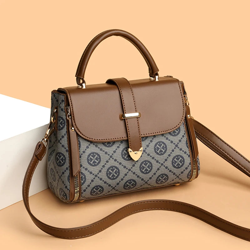 Fashionable Handbag for Women, Small Square Mom Bag, Commuter Bag, Travel Mobile Phone Bag, Versatile Shoulder Crossbody Bag