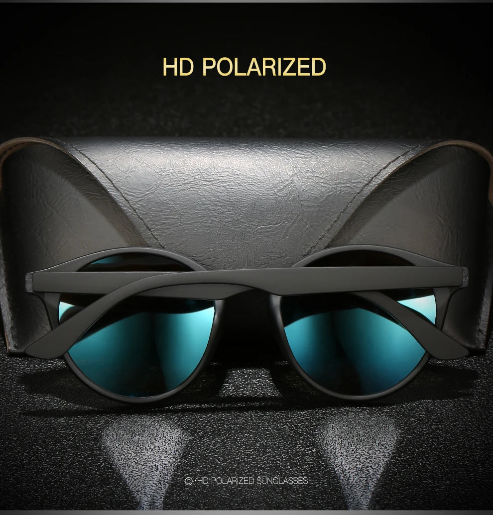 Fashion Round Polarized Sunglasses Women Men Classic Vintage Driving Travel Sun Glasses Circle Oval Brand Designer Eyewear UV400