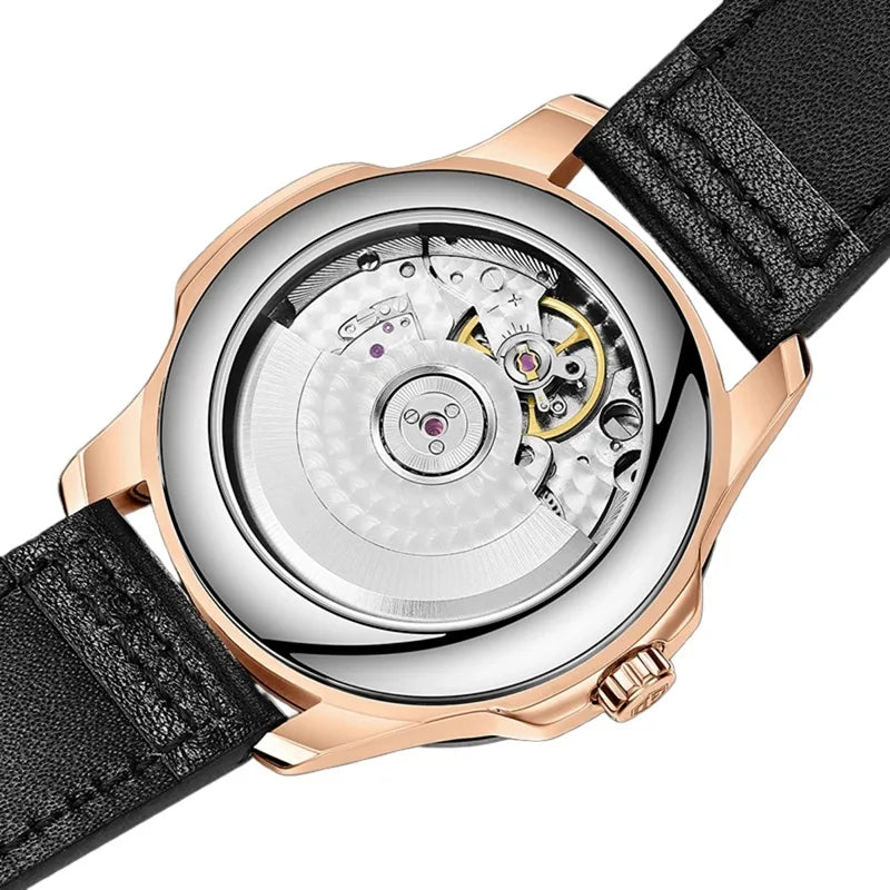 GD Seagull Movement Luxury Man Wristbatch Waterproof Luminous Date Leather Men 2025 New Watches Sports Square Men's Watch Casual