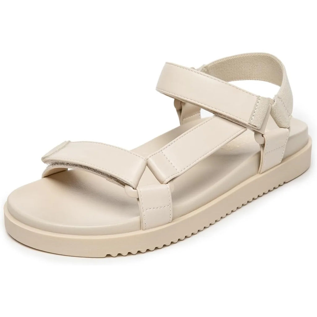 Women's Flat Sandals Comfortable Open Toe Adjustable Strap Walking Footbed Sandals