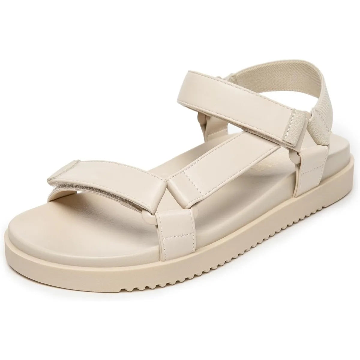 Women's Flat Sandals Comfortable Open Toe Adjustable Strap Walking Footbed Sandals