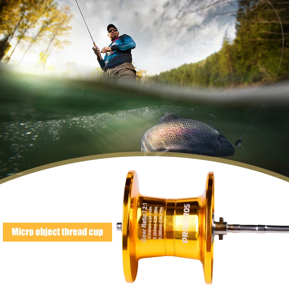 DIY Baitcasting Fishing Reel Wire Cup 18+1BB Spare Spool Metal Shallow Spools Fishing Tackle Pesca Tool Equipment