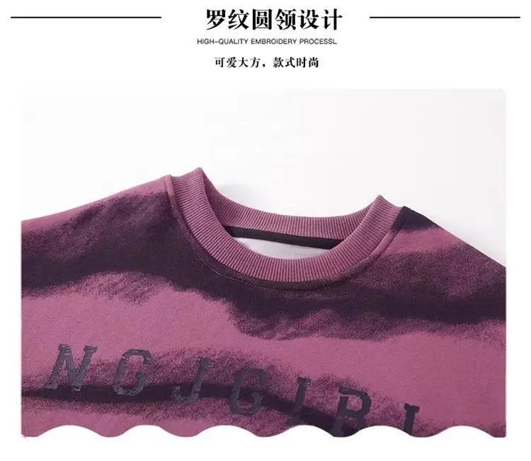 2025 autumn spring Girls clothes Sweatshirt Kids teens dress top Child striped letters hooded tracksuit 4 6 7 8 9 10 11 12 year