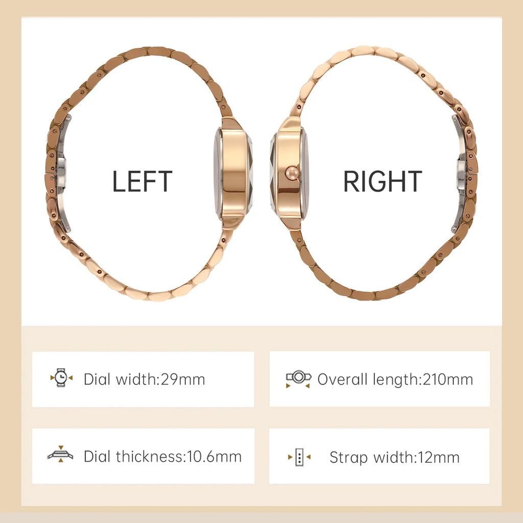 Luxury Watch for Woman Waterproof Stainless Steel Quartz Ladies Watch High Quality Women's Watches Elegant Female Clock