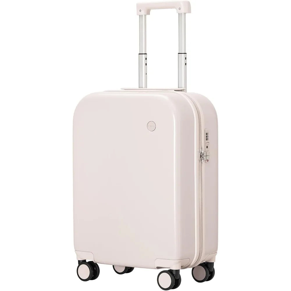 mixi Carry on Luggage, 20'' Suitcase Spinner Wheels Luggage Hardshell Lightweight Rolling Suitcases PC with Cover & TSA Lock for