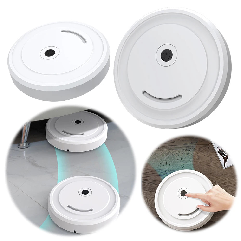 3 in 1 Sweeping Robot Battery Operated Compact Cleaning Machine Low Noise Wireless Robot Vacuum for Pet Hair Stubborn Dirt