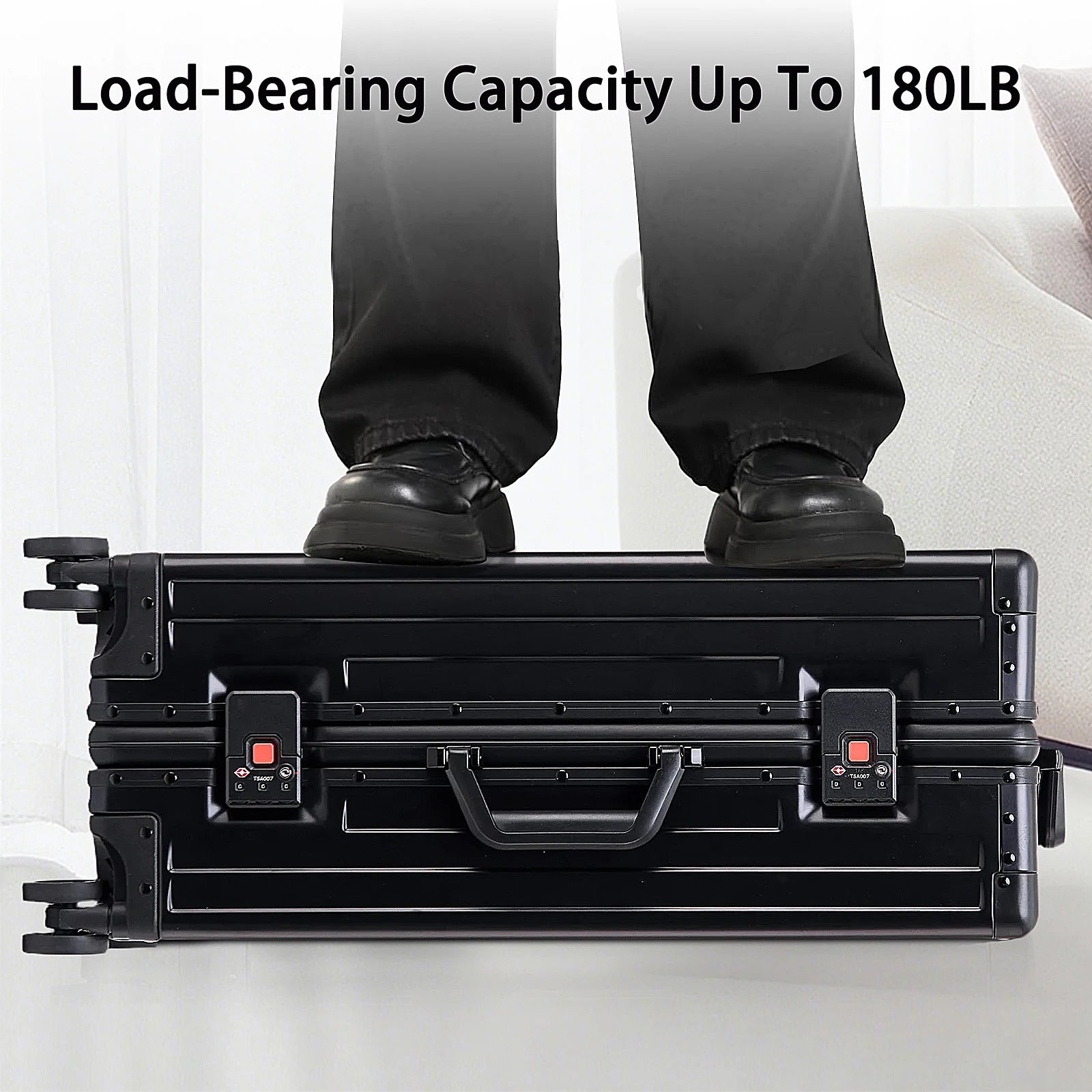 20 Inch Aluminum Rolling Trolley Case Cabin Suitcase Spinner Wheels USB Charging Travel Luggage With TSA Lock For Men Women 2025