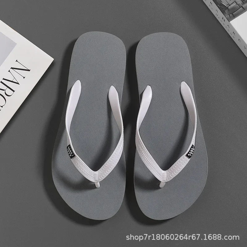Men's Minimalist Flip Flops  Summer Fashion Outdoor Anti Slip Wear-resistant Sports Sandals with Soft Beach Casual Shoes