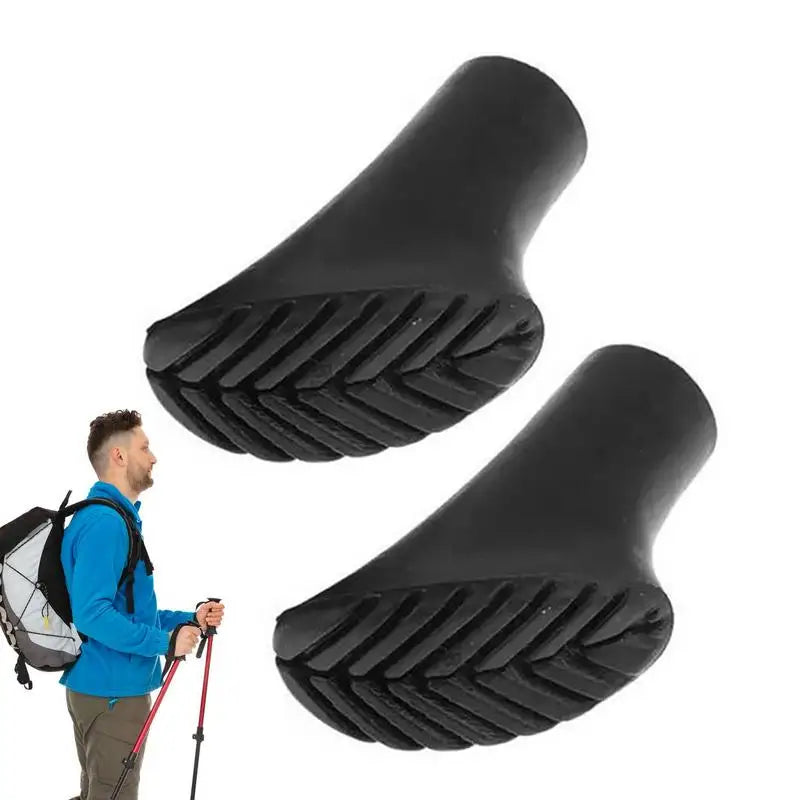 Hiking Sticks Tips Hiking Sticks Feet For Adventure Lightweight Elastic Trekking Stick Rubber Feet Walking Sticks Rubber Feet