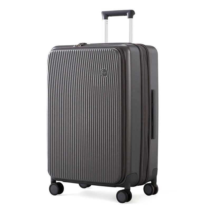 AJI Luggage Travel Suitcase New Design Side Opening Lid With 40mm Expanding Capacity Business Suitcases On Wheels For Women Men