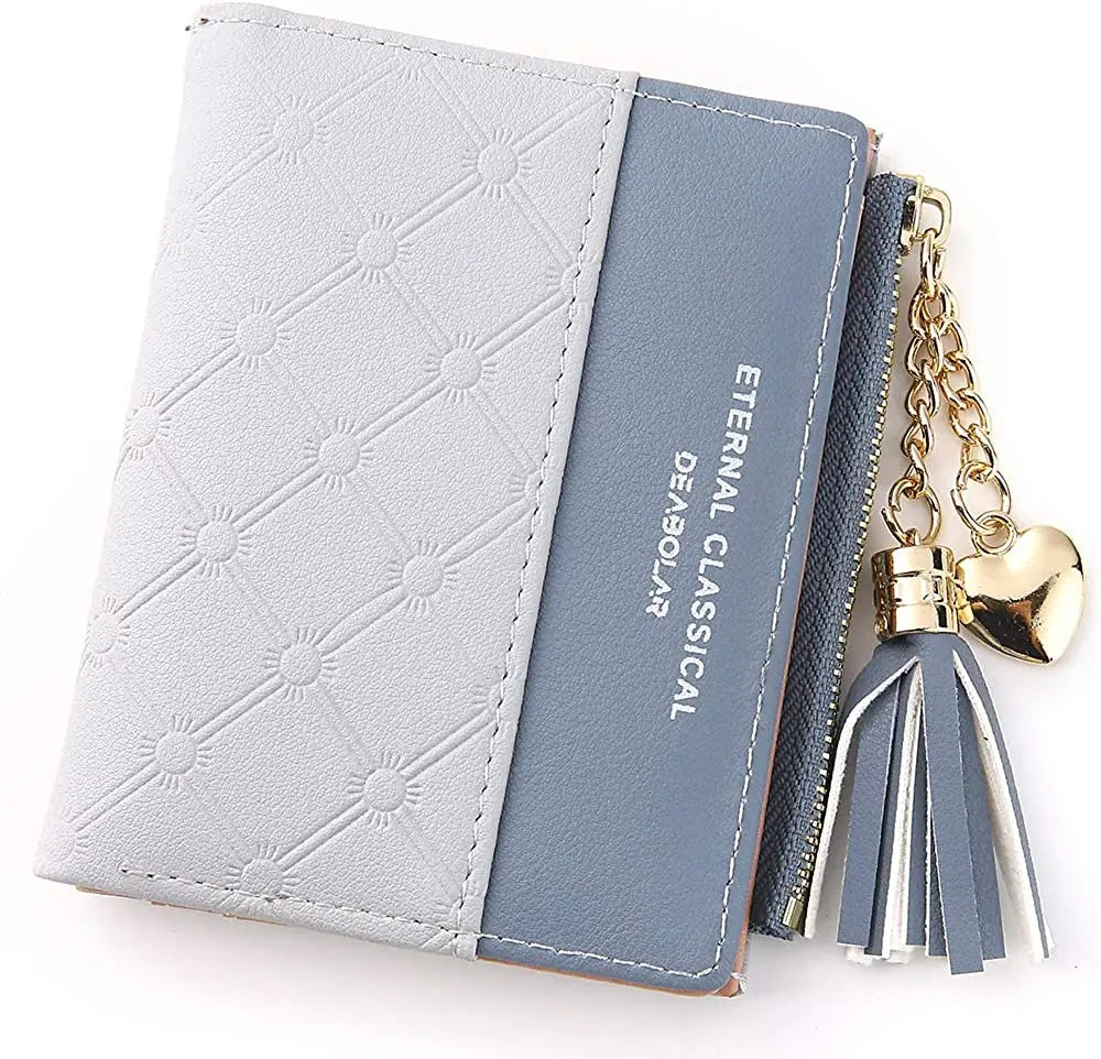 Tassel Leather Wallet Women Small Luxury Brand Famous Mini Women Wallets 2024 New Lovely Purse Female Small Wallet for Women Bag