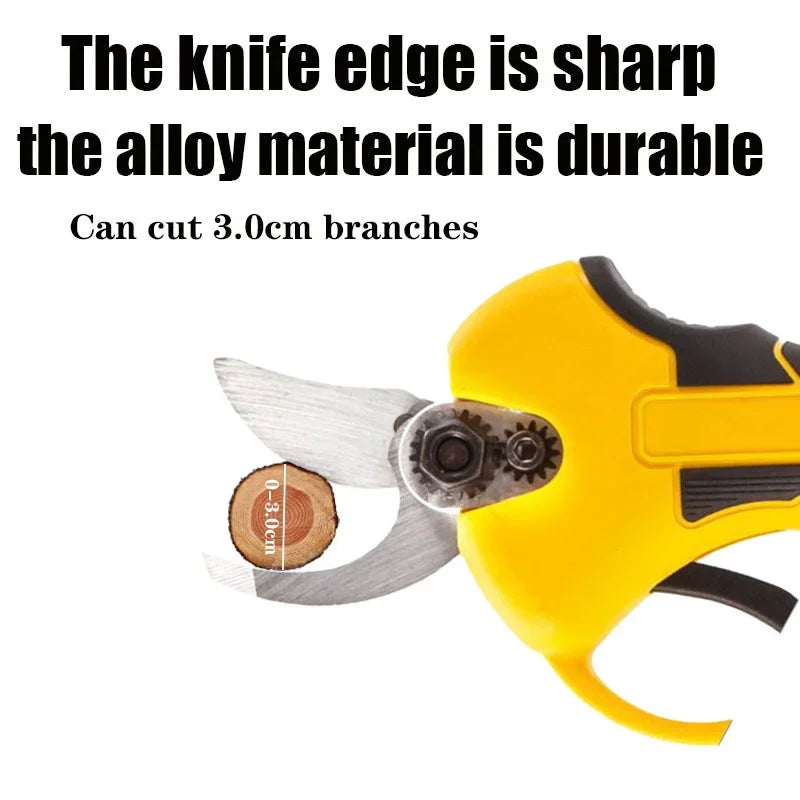 Pruning Shears For Gardening With 4cm Pruning Shear Blade And Rechargeable Battery