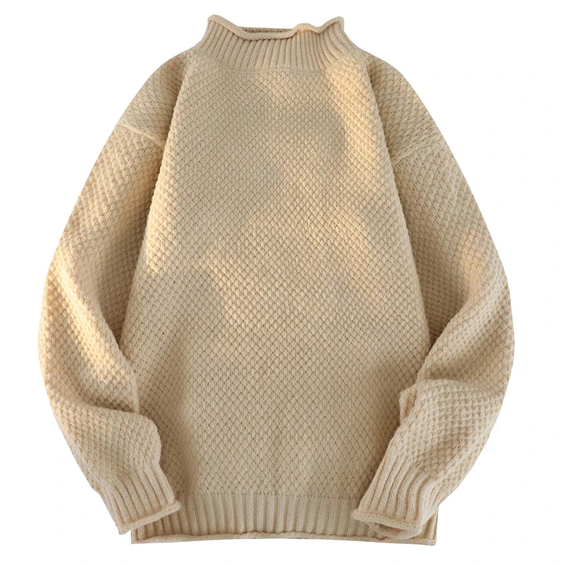 2024 New Vest Sweater Popular Men's Comfortable Warm Sweater Men's Autumn and Winter Warm Sweater Wear Crewneck Knit Sweater