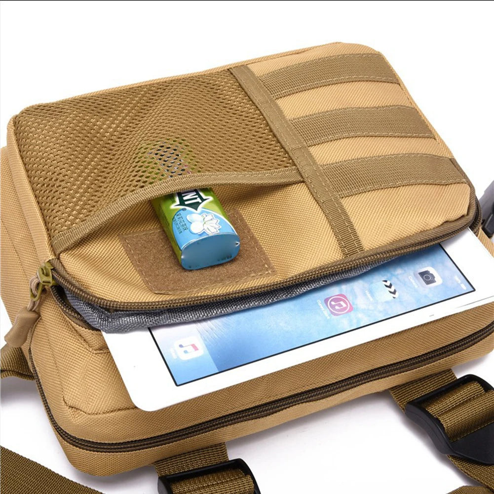 Tactics Vest Bag Streetwear Functionality Chest Bag Portable Oxford Multifunctional Multi-pockets Waterproof for Running Travel