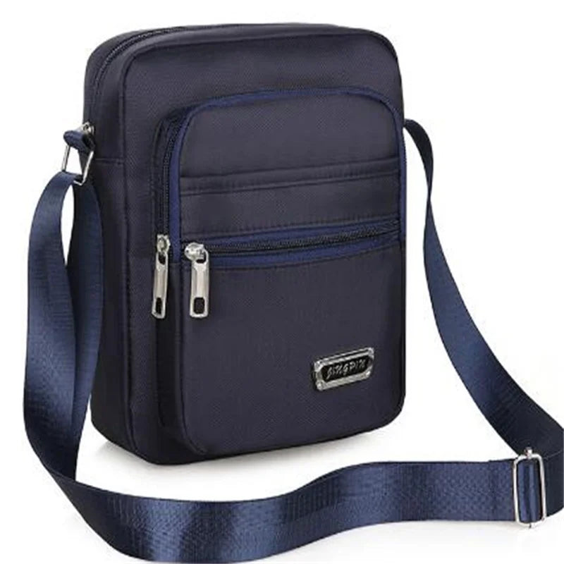 2025 Men Nylon Shoulder Bag Messenger Bag Casual Nylon Zipper Pocket Handbag Fashion Tote Travel Male Crossbody Bags New
