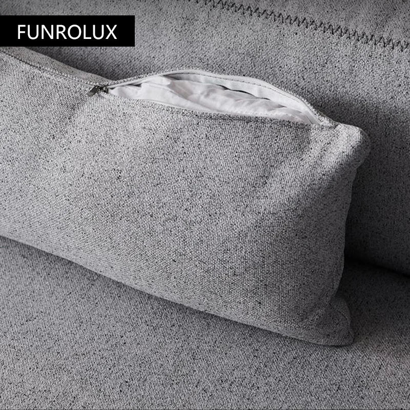 Modern fabric sofa home living room large apartment Nordic modern simple large living room high-end entry Lux sofa