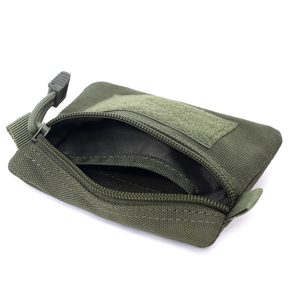 Hot Sale Coin Purses Delicate Texture Multi-function Outdoor Hiking Molle Pouch Wallet Waterproof Portable Travel Zipper Waist
